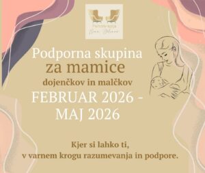 Odpira se nova skupina za mamice dojenčkov in malčkov. Začnemo februarja 2026 - 12 srečanj. Več si preberi v opisu.